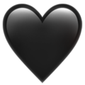 Apple 🖤 Black Heart Emoji