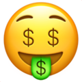 Apple 🤑 Money Face Emoji
