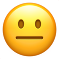 Apple 😐 Straight Face Emoji