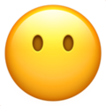 Apple 😶 No Mouth Emoji
