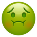 Apple 🤢 Disgusted Emoji