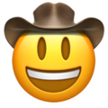 Apple 🤠 Cowboy Emoji