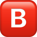 Apple 🅱️ B Emoji