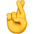 Apple 🤞 Fingers Crossed Emoji