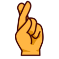Emojidex 🤞 Fingers Crossed Emoji