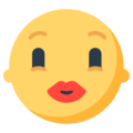 Mozilla 😗 Kissing Face Emoji
