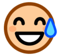 SoftBank 😅 Sweat Emoji
