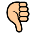 SoftBank 👎 Thumbs Down Emoji