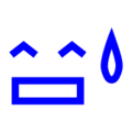 Docomo 😅 Sweat Emoji