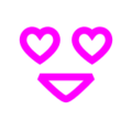 Docomo 😍 Heart Eyes Emoji