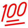 Docomo 💯 100 Emoji