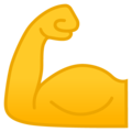 Google 💪 Muscle Emoji
