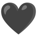 Google 🖤 Black Heart Emoji