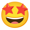 Google 🤩 Star Eyes Emoji