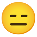 Google 😑 Expressionless Emoji