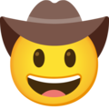 Google 🤠 Cowboy Emoji