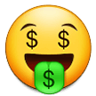 Samsung 🤑 Money Face Emoji