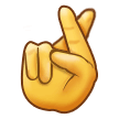 Samsung 🤞 Fingers Crossed Emoji