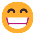 Microsoft 😁 Grinning Emoji