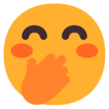 Microsoft 🤭 Hand Over Mouth Emoji