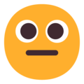 Microsoft 😐 Straight Face Emoji