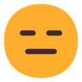 Microsoft 😑 Expressionless Emoji