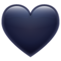 Whatsapp 🖤 Black Heart Emoji