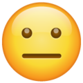 Whatsapp 😐 Straight Face Emoji