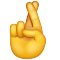 Whatsapp 🤞 Fingers Crossed Emoji