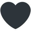 Twitter 🖤 Black Heart Emoji