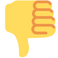 Twitter 👎 Thumbs Down Emoji