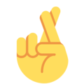 Twitter 🤞 Fingers Crossed Emoji