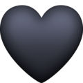 Facebook 🖤 Black Heart Emoji