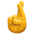 Facebook 🤞 Fingers Crossed Emoji