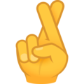 Joypixels 🤞 Fingers Crossed Emoji