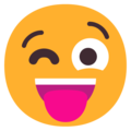 Microsoft 😜 Winking Tongue Out Emoji