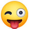 Facebook 😜 Winking Tongue Out Emoji
