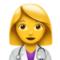 Apple 👩‍⚕️ Nurse Emoji