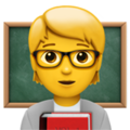Apple 🧑‍🏫👨‍🏫👩‍🏫 Teacher Emoji