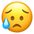 Apple 😥 Disappointment Emoji