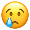 Apple 😢 Tear Emoji