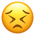 Apple 😣 Suffering Emoji