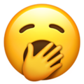 Apple 🥱 Yawn Emoji