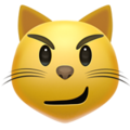 Apple 😼 Cat Smirk Emoji