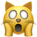 Apple 🙀 Shocked Cat Emoji