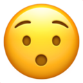 Apple 😯 Hushed Face Emoji