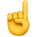 Apple ☝️ Point Up Emoji