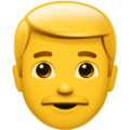 Apple 👨 Man Emoji