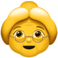 Apple 👵 Grandma Emoji