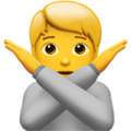 Apple 🙅🙅‍♂️🙅‍♀️ Arms Crossed Emoji